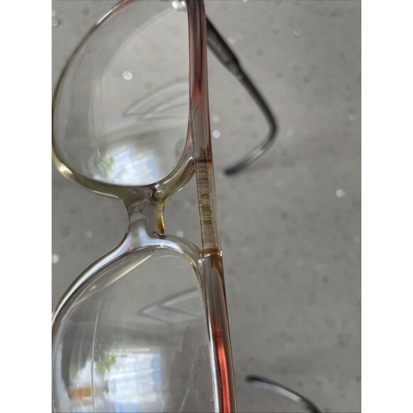 Luxottica Clyde 150 Litegrey Eyeglasses Frames Only Italy full rim aviator